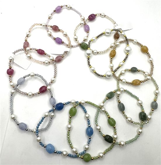 Bracciale Domar Donna Bracciali pietre naturali in Lega metallica BRLE-34-280 - BRLE-34-280